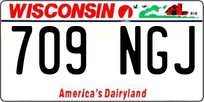 WI license plate 709NGJ