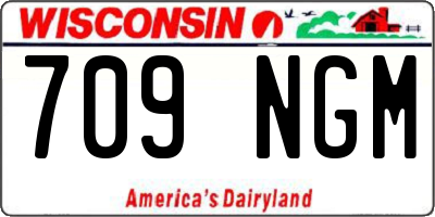 WI license plate 709NGM