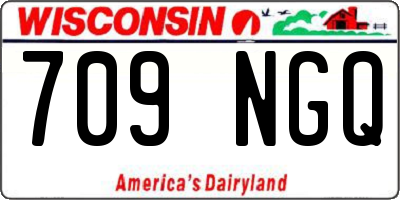 WI license plate 709NGQ