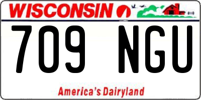 WI license plate 709NGU
