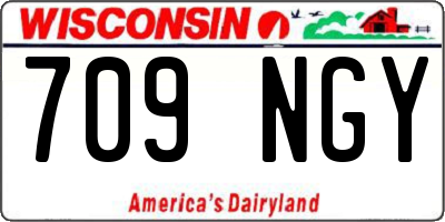 WI license plate 709NGY