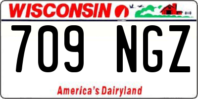 WI license plate 709NGZ