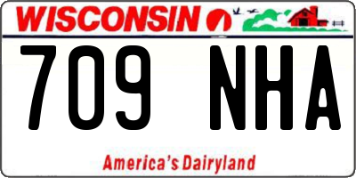 WI license plate 709NHA