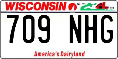 WI license plate 709NHG