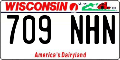 WI license plate 709NHN