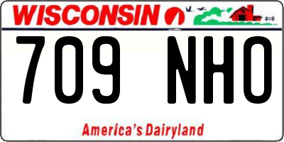 WI license plate 709NHO