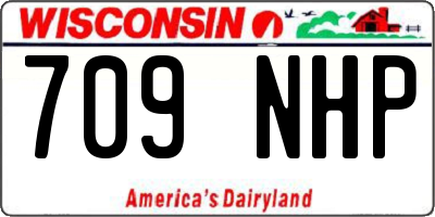 WI license plate 709NHP