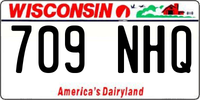 WI license plate 709NHQ