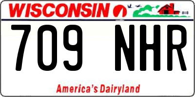 WI license plate 709NHR