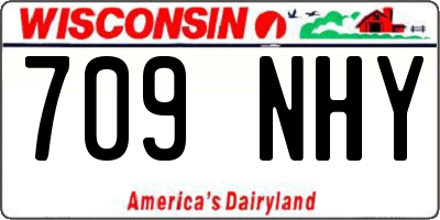 WI license plate 709NHY