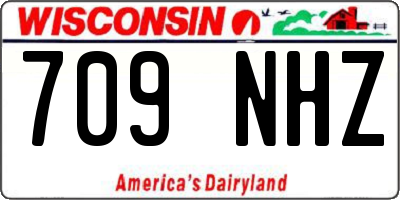 WI license plate 709NHZ