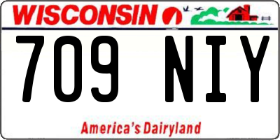 WI license plate 709NIY