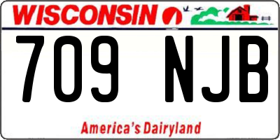 WI license plate 709NJB