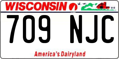 WI license plate 709NJC