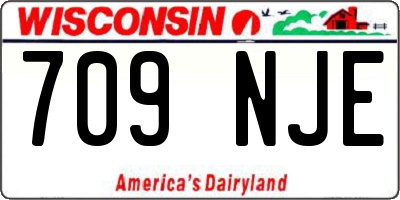 WI license plate 709NJE