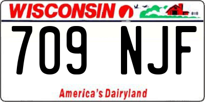 WI license plate 709NJF
