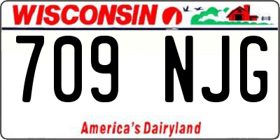WI license plate 709NJG