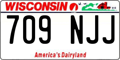WI license plate 709NJJ