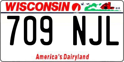 WI license plate 709NJL