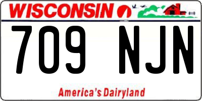 WI license plate 709NJN