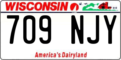 WI license plate 709NJY