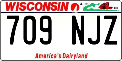 WI license plate 709NJZ