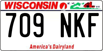 WI license plate 709NKF