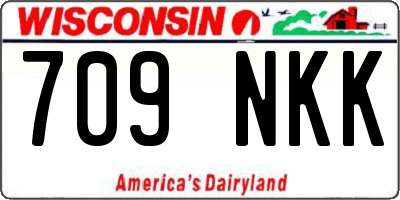 WI license plate 709NKK