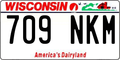 WI license plate 709NKM