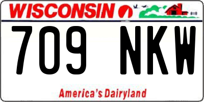 WI license plate 709NKW