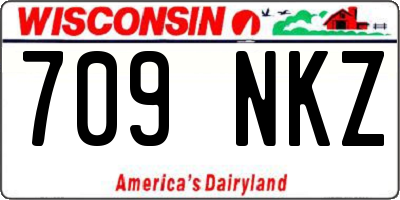 WI license plate 709NKZ