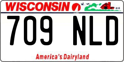WI license plate 709NLD