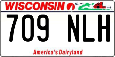 WI license plate 709NLH
