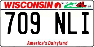 WI license plate 709NLI