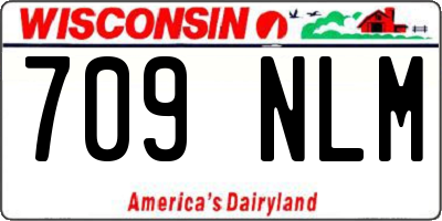 WI license plate 709NLM