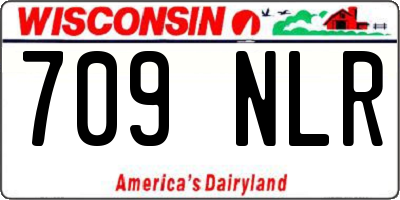 WI license plate 709NLR