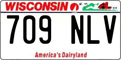 WI license plate 709NLV