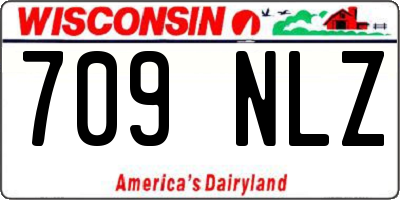 WI license plate 709NLZ