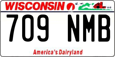 WI license plate 709NMB