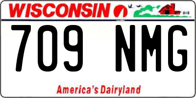 WI license plate 709NMG