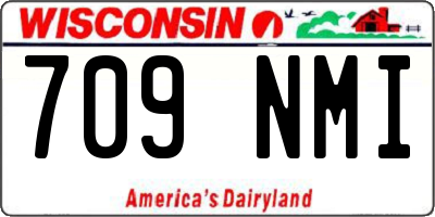 WI license plate 709NMI