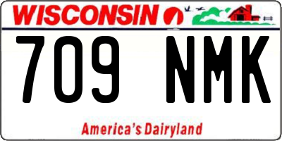 WI license plate 709NMK
