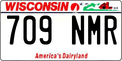 WI license plate 709NMR