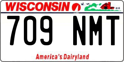 WI license plate 709NMT