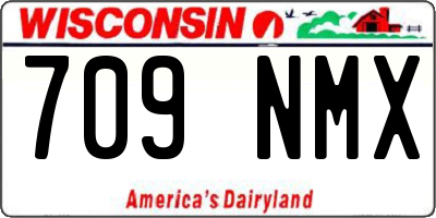 WI license plate 709NMX