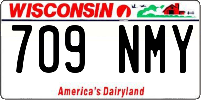 WI license plate 709NMY