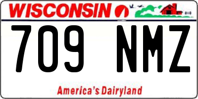 WI license plate 709NMZ