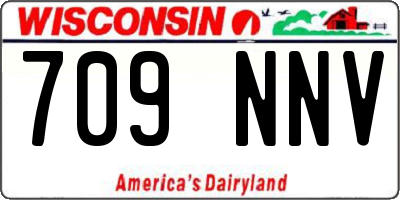 WI license plate 709NNV