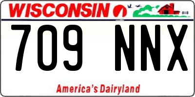 WI license plate 709NNX