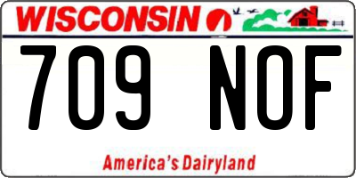 WI license plate 709NOF